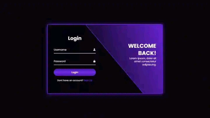 login form page image